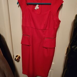 Bisou Bisou Vibrant Red Mini Dress